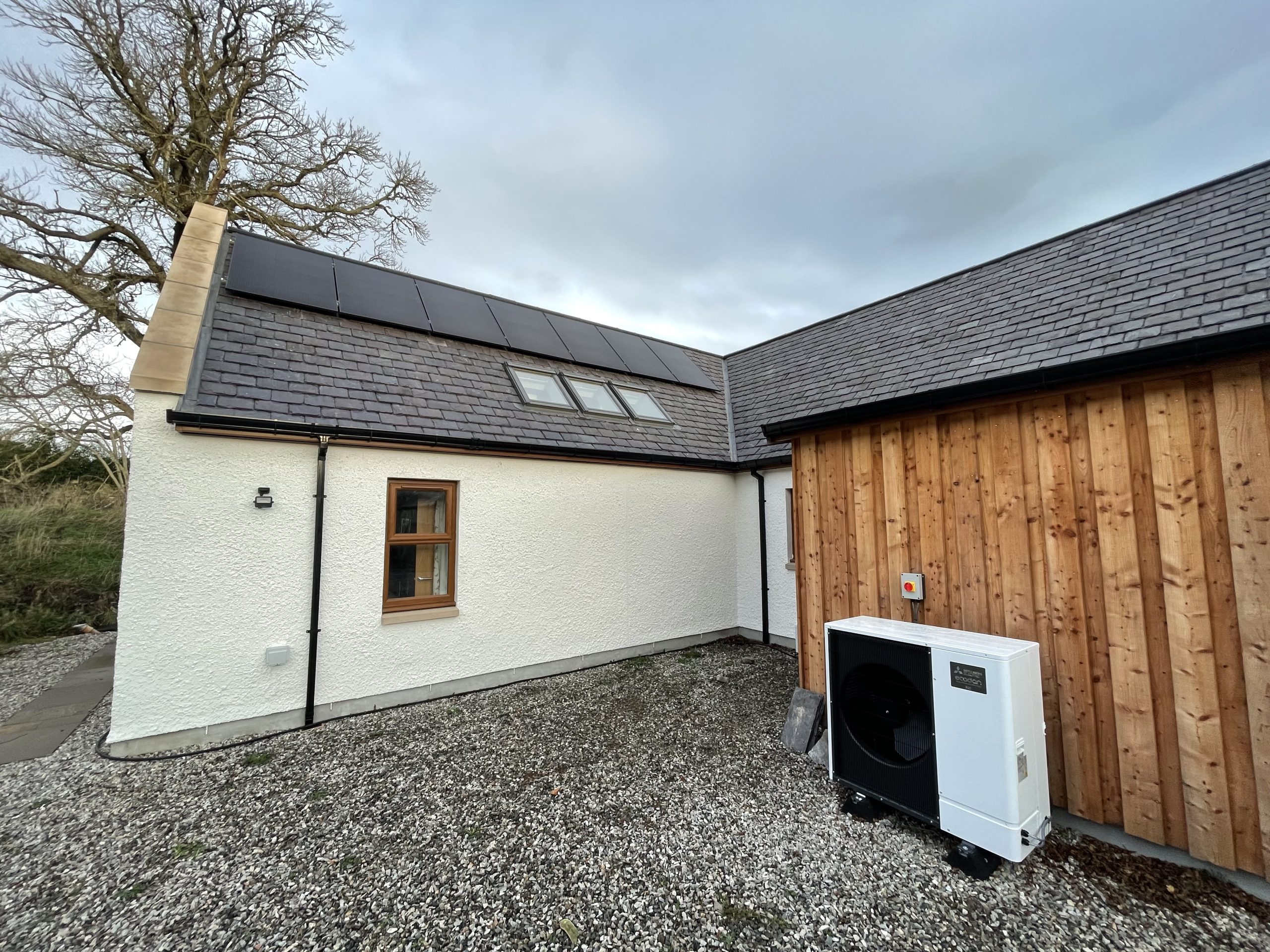 Solar Panels on Slate Roof